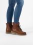 Travelin ' Haugesund Dames Leren Veterschoenen Wol gevoerde boots Cognac leer - Thumbnail 3