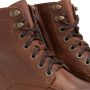 Travelin ' Haugesund Dames Leren Veterschoenen Wol gevoerde boots Cognac leer - Thumbnail 4