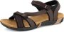 Travelin ' Helsem PU leren Dames Sableaal WandelSandalen met profielzool Bruin leer - Thumbnail 11