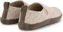 Travelin ' In Home Dames Sloffen Wollen Pantoffels Suede zool Beige - Thumbnail 8