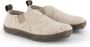 Travelin ' In Home Dames Sloffen Wollen Pantoffels Suede zool Beige - Thumbnail 11