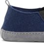 Travelin ' In-Home Heren Sloffen Wollen Pantoffels Instappers met suède zool Marine Blauw - Thumbnail 5