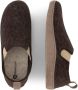 Travelin ' In-Home Heren Sloffen Wollen Pantoffels Suede zool Bruin - Thumbnail 4
