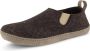 Travelin ' In-Home Heren Sloffen Wollen Pantoffels Suede zool Bruin - Thumbnail 5