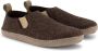 Travelin ' In-Home Heren Sloffen Wollen Pantoffels Suede zool Bruin - Thumbnail 8