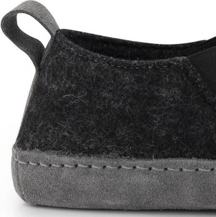 Travelin ' In-Home Heren Sloffen Wollen Pantoffels Suede zool Grijs