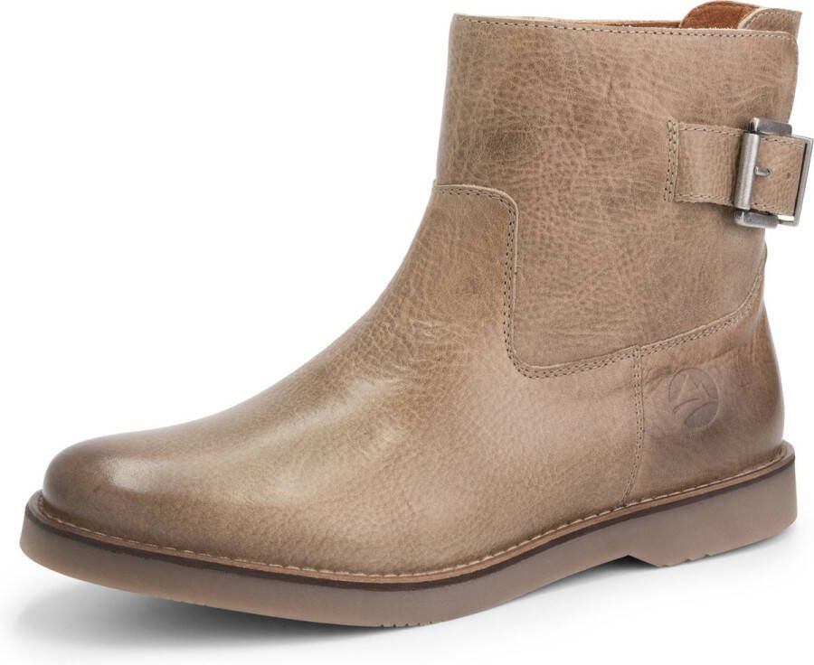 Travelin ' Louargat Dames Leren Enkellaarsjes Boots vrouwen Taupe Leer