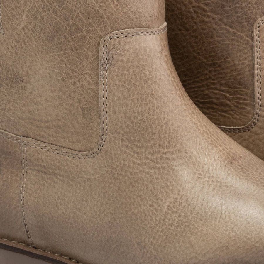 Travelin ' Louargat Dames Leren Enkellaarsjes Boots vrouwen Taupe Leer