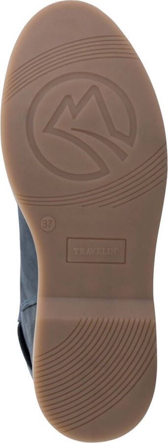 Travelin ' Louargat Nubuck leren Enkellaarjes Dames Blauw leer - Foto 3