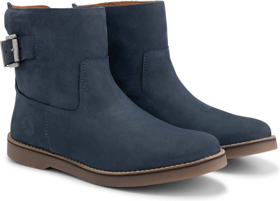 Travelin ' Louargat Nubuck leren Enkellaarjes Dames Blauw leer - Foto 5