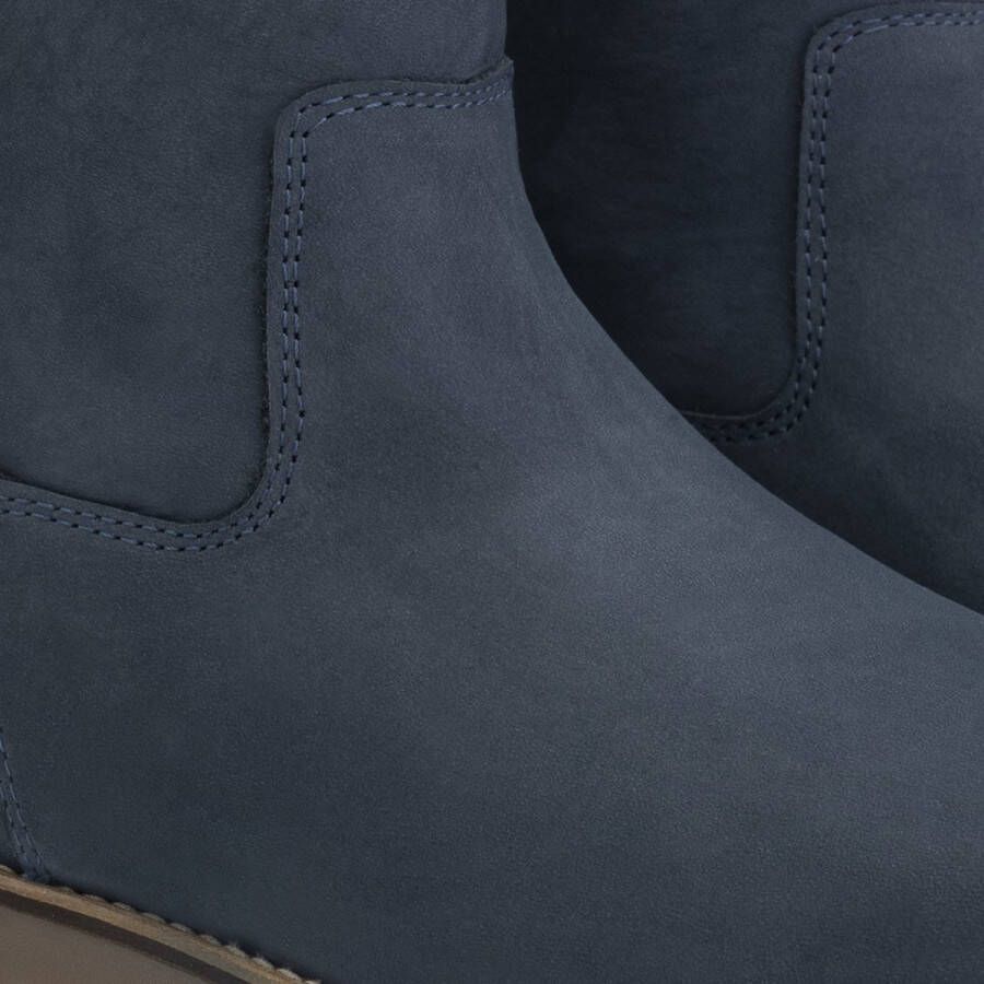 Travelin ' Louargat Nubuck leren Enkellaarjes Dames Blauw leer - Foto 4