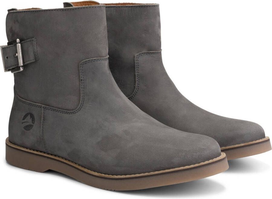 Travelin ' Louargat Nubuck leren Enkellaarjes Dames Grijs leer