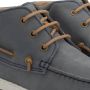 Travelin ' Maenporth hoge zomerschoenen dames leren Mocassins hoog Veterschoenen vrouwen blauw leer - Thumbnail 3