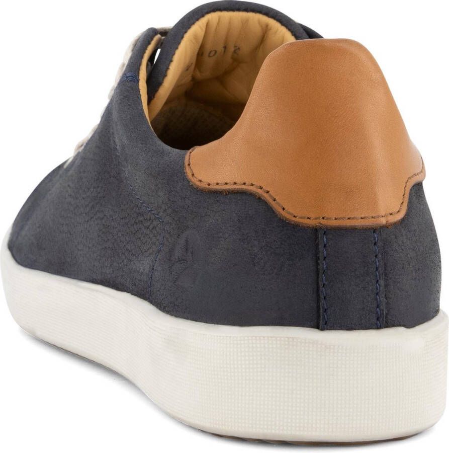 Travelin ' Metz Leren Damessneaker Veterschoen Blauw leer