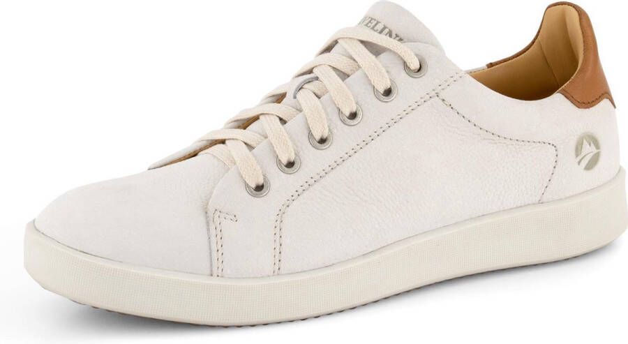 Travelin ' Metz Leren Damessneaker Veterschoen Wit leer