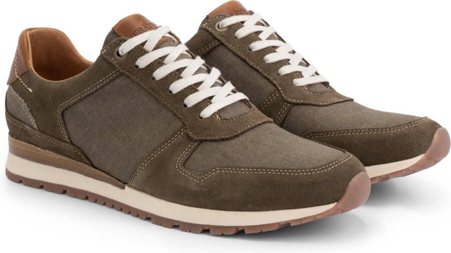 Travelin ' Norton Herensneakers Groen Mannenschoenen