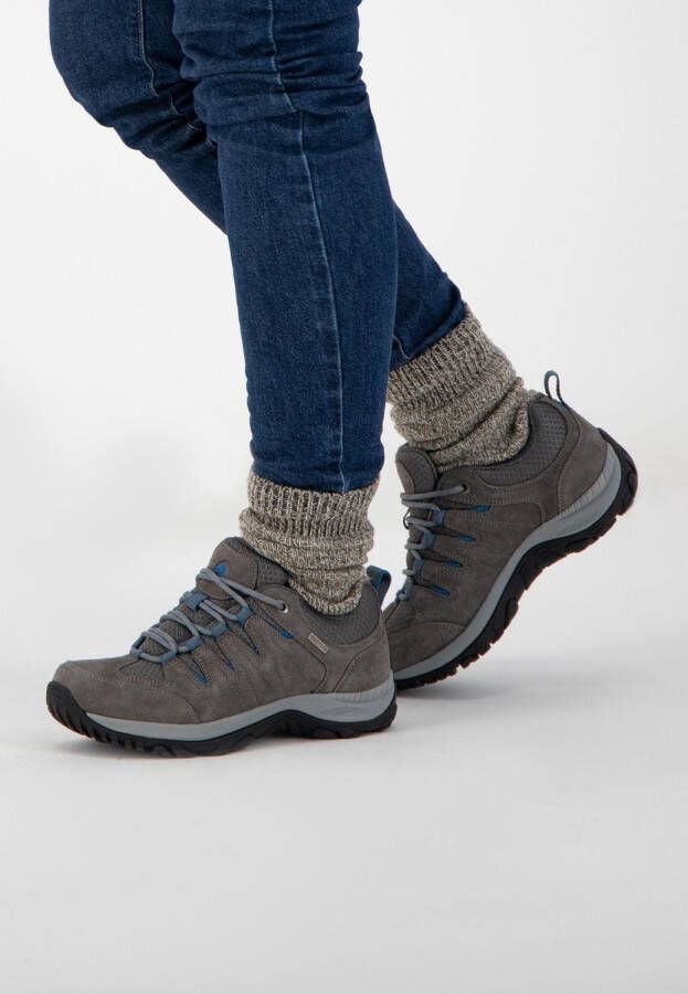 Travelin ' Nyborg Dames wandelschoenen Waterdicht en ademend Grijs Leer