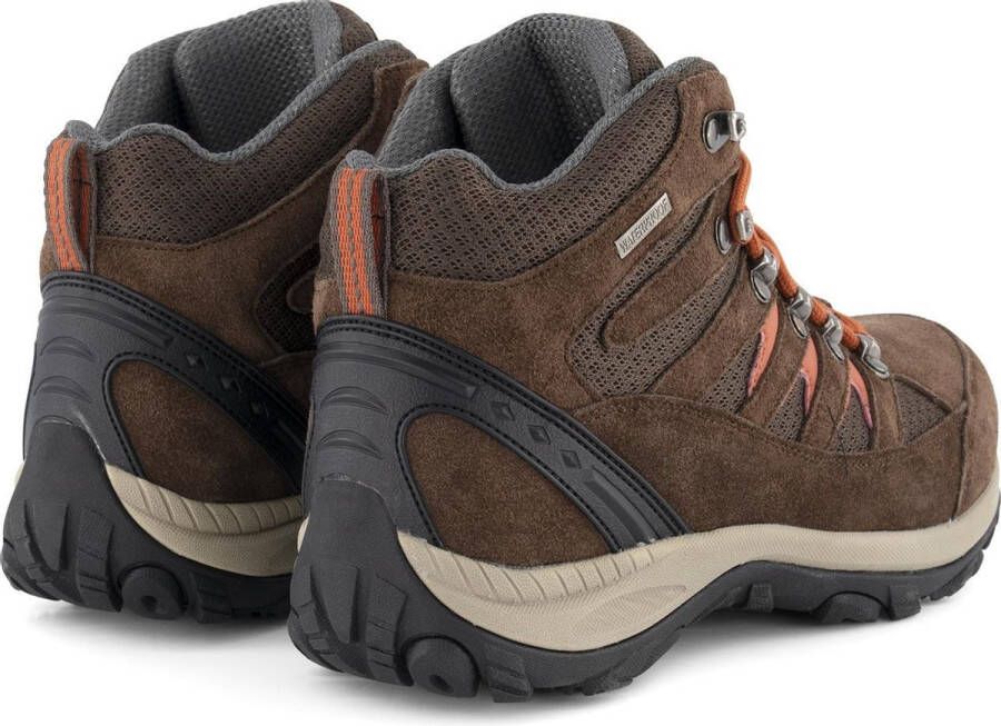 Travelin ' Nyborg Hoge Dames wandelschoenen Waterdicht en ademend Bruin Leer - Foto 10