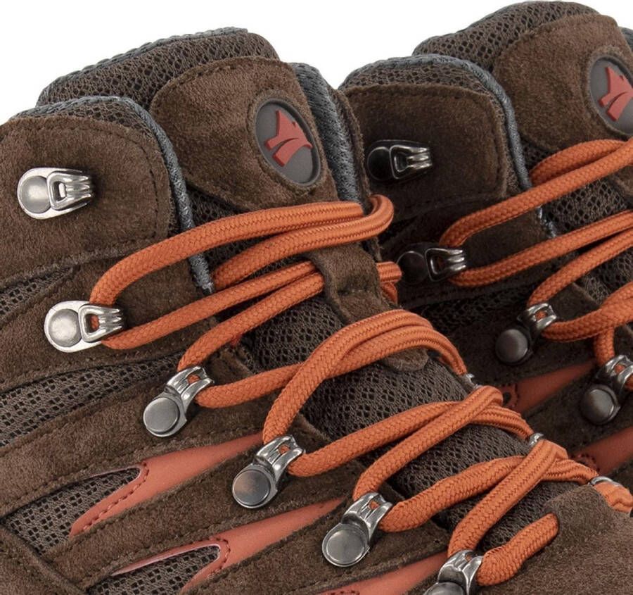 Travelin ' Nyborg Hoge Dames wandelschoenen Waterdicht en ademend Bruin Leer - Foto 8
