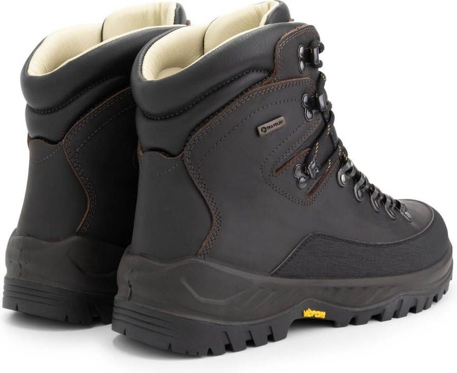 Travelin ' Odense Leren Dames Wandelschoenen VIBRAM zool Waterdicht en Ademend Bruin leer