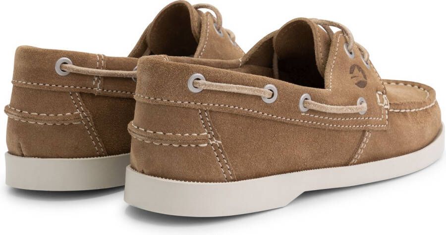 Travelin ' Penzance Damesschoenen mocassins Suede Leer instappers vrouwen Lichtbruin leer