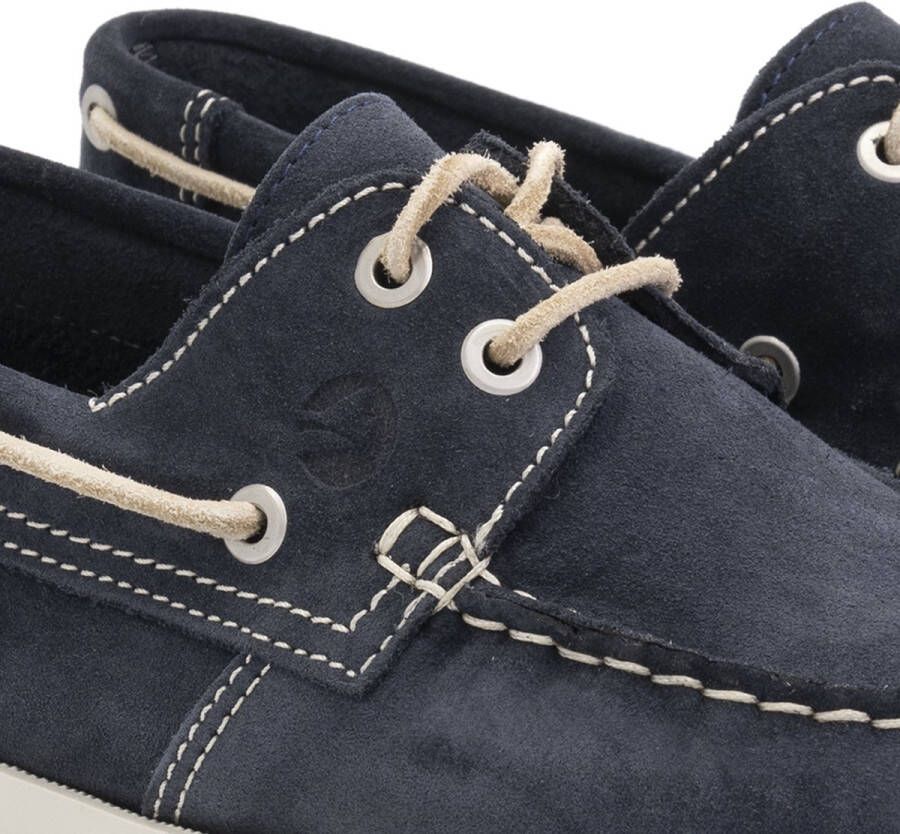 Travelin ' Penzance Herenschoenen mocassins Suede Leer instappers mannen Donkerblauw leer