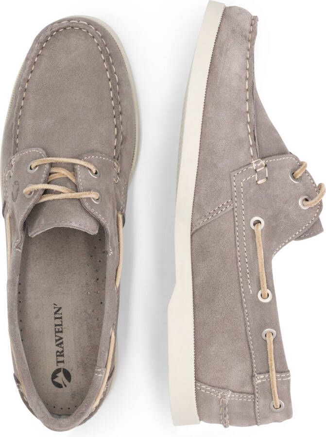 Travelin ' Penzance Herenschoenen mocassins Suede Leer instappers mannen Grijs leer - Foto 2