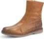 Travelin ' Pleubian Dames Leren Enkellaarzen Nette schoenen vrouwen Cognac Bruin Leer - Thumbnail 4