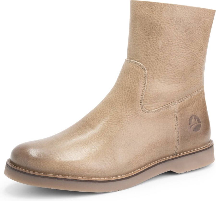 Travelin ' Pleubian Dames Leren Enkellaarzen Nette schoenen vrouwen Taupe Leer