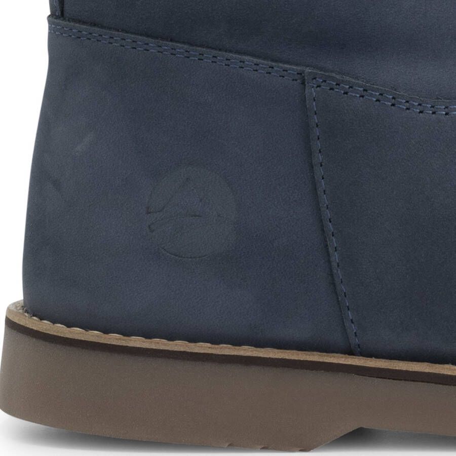 Travelin ' Pleubian Nubuck Leer Dames enkellaarjes met rits Blauw