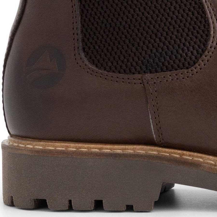 Travelin ' Rosseland Dames Leren Chelseaboots Wol gevoerd Donkerbruin Leer - Foto 8