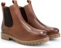 Travelin ' Rosseland Heren Leren Chelseaboots Wol gevoerd Cognac Leer - Thumbnail 2