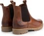 Travelin ' Rosseland Heren Leren Chelseaboots Wol gevoerd Cognac Leer - Thumbnail 4
