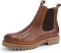 Travelin ' Rosseland Heren Leren Chelseaboots Wol gevoerd Cognac Leer - Thumbnail 8