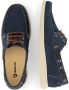 Travelin Seaport Dames Instappers Leren Moccasins met veter Blauw - Thumbnail 6