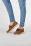 Travelin Seaport Dames Instappers Leren Moccasins met veter Cognac - Thumbnail 2