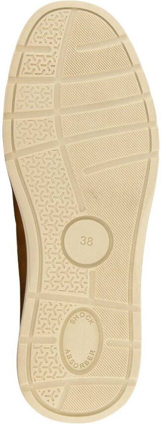 Travelin Seatown Dames Instappers Leren Moccasins Cognac