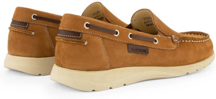 Travelin Seatown Dames Instappers Leren Moccasins Cognac