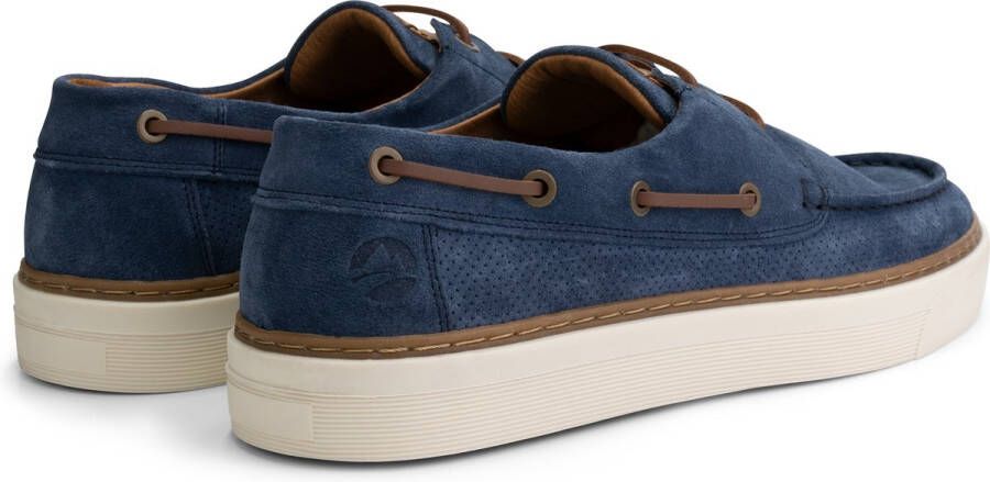 Travelin ' Shipton Suede leren herenschoenen Blauw leer