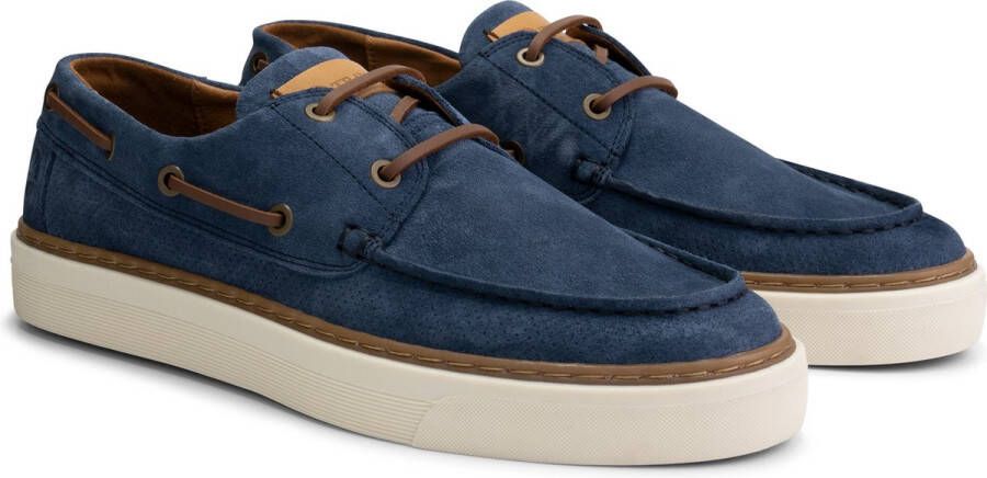 Travelin ' Shipton Suede leren herenschoenen Blauw leer