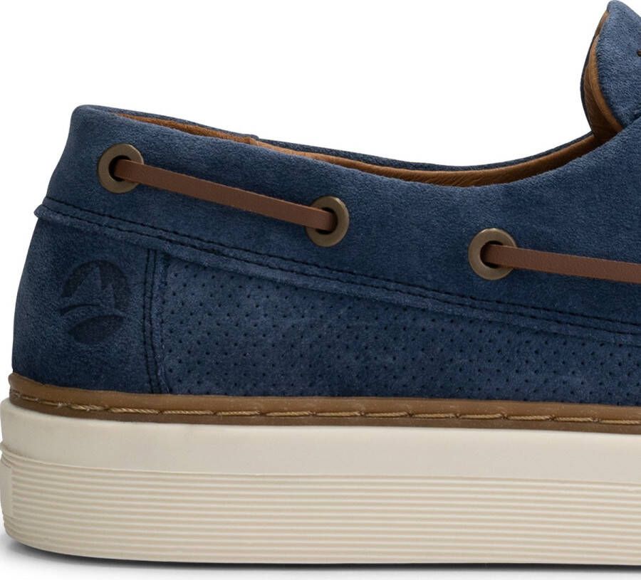 Travelin ' Shipton Suede leren herenschoenen Blauw leer