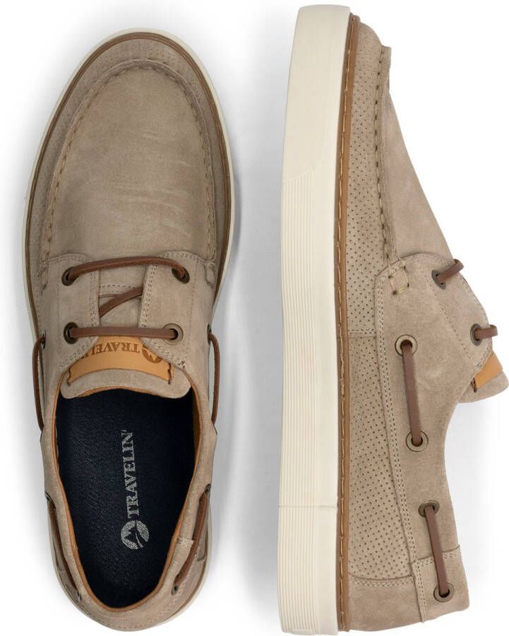 Travelin ' Shipton Suede leren herenschoenen Zand beige leer