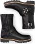 Travelin ' Silkeborg Leren Heren laarzen Wol gevoerde biker boots Zwart Leer - Thumbnail 2