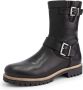 Travelin ' Silkeborg Leren Heren laarzen Wol gevoerde biker boots Zwart Leer - Thumbnail 3