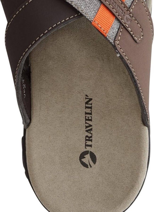 Travelin' Travelin Solsvik Slipper Leren Outdoor- Sport- en WandelSablealen met Profielzool Bruin - Foto 8