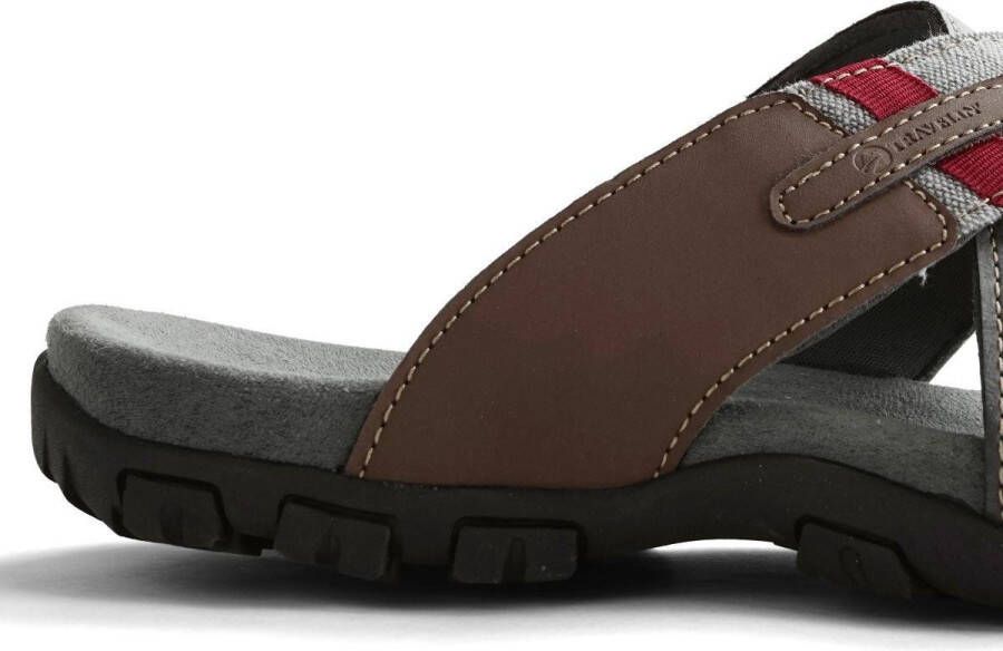 Travelin Solsvik Slipper Leren Outdoor- Sport- en Wandelsandalen met Profielzool Grijs - Foto 3