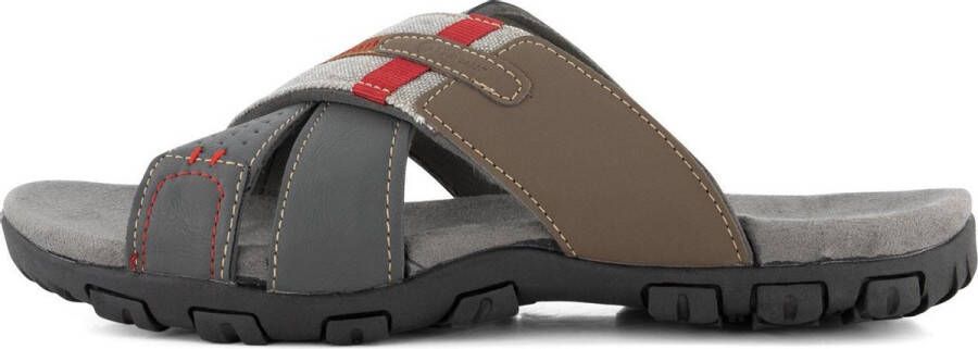 Travelin Solsvik Slipper Leren Outdoor- Sport- en Wandelsandalen met Profielzool Grijs - Foto 5