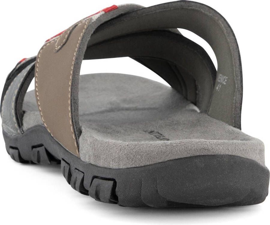 Travelin Solsvik Slipper Leren Outdoor- Sport- en Wandelsandalen met Profielzool Grijs - Foto 7