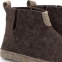 Travelin ' Stay Home Dames hoge sloffen Wollen pantoffels Suede zool Bruin - Thumbnail 5