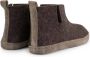 Travelin ' Stay Home Dames hoge sloffen Wollen pantoffels Suede zool Bruin - Thumbnail 8